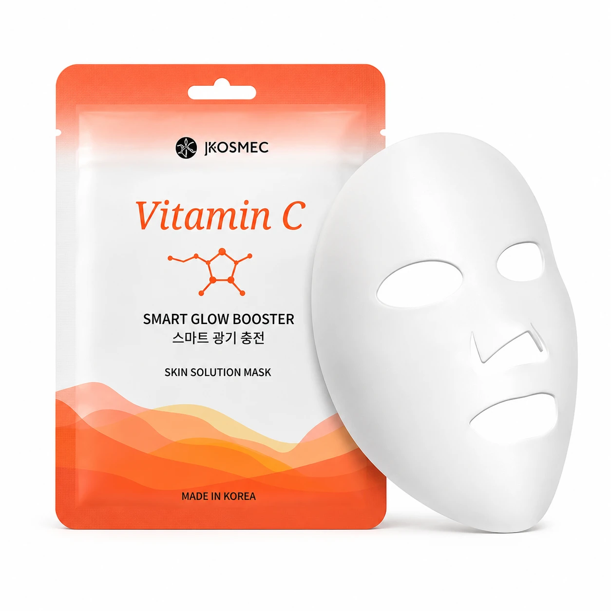 JKOSMEC SS Masca pentru față din țesătura iluminatoare cu vitamina C, 25ml