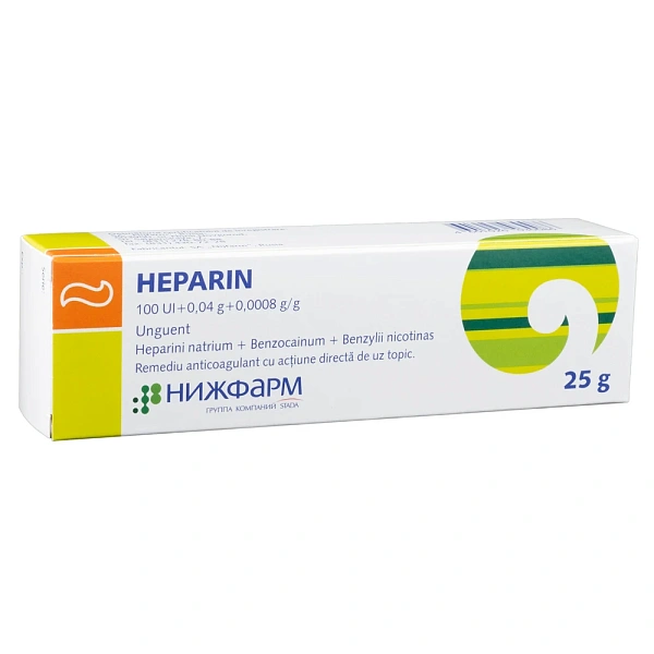 Heparin 100UI/1g 25g ung. 