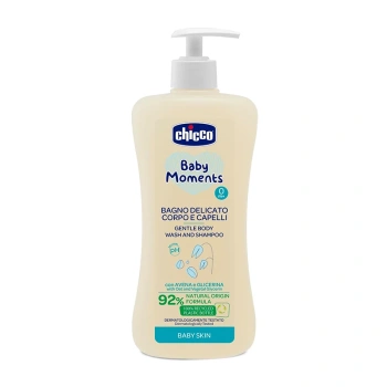 Chicco Șampon și gel de dus pentru copii fara lacrimi, 0+, 500ml