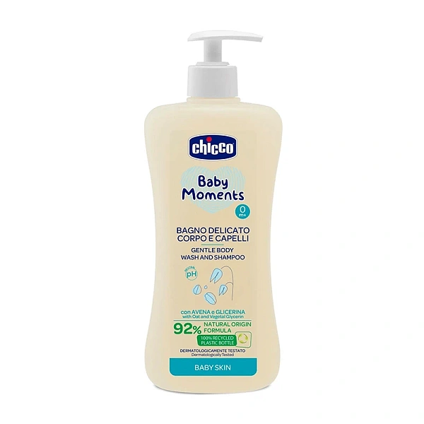 Chicco Șampon și gel de dus pentru copii fara lacrimi, 0+, 500ml