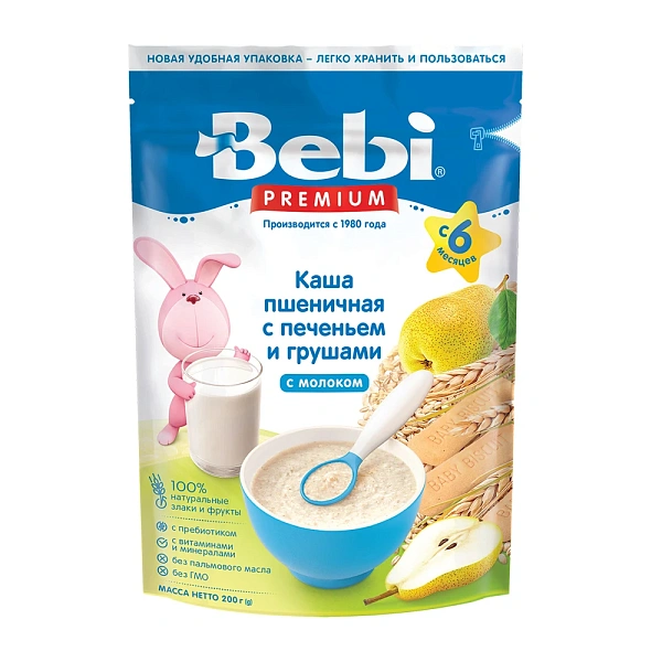 Bebi Colins Terci grâu biscuiți cu pere 200g Bebi Colins Terci grâu biscuiți cu pere 200g