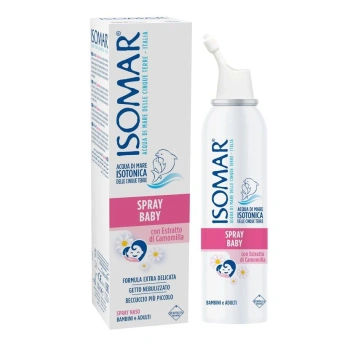 Isomar Baby Spray Isotonic cu apă de mare și musetel pentru igiena zilnică 100ml Isomar Baby Spray Isotonic cu apă de mare și musetel pentru igiena zilnică 100ml