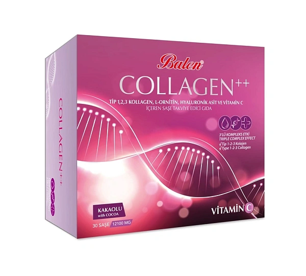 Balen COLLAGEN Complex++ 12100mg plic. N30 (Tip1,2,3 Collagen,L-Ornitin,Acid Hyal.,Vit.C)