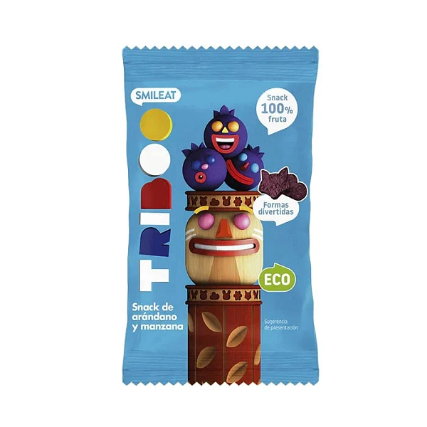Smileat Triboo Snack din afine și mere  25gr Smileat Triboo Snack din afine și mere  25gr