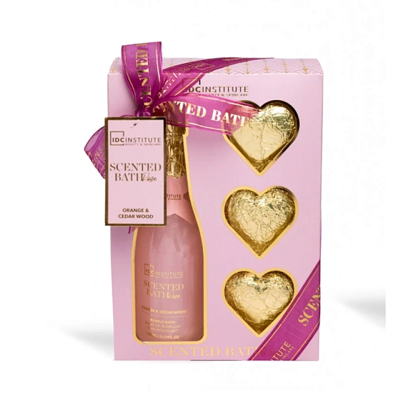 IDC Institute Set Scented Bath Rose 4 piese IDC Institute Set Scented Bath Rose 4 piese