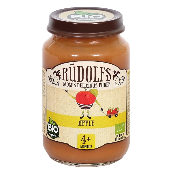 Rudolfs Organic Piure Mere 190g (4+) Rudolfs Organic Piure Mere 190g (4+)