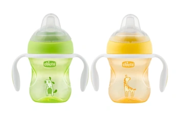 Chicco Cănuță Transition Cup cu cioc moale,neutru, 4+, 200 ml