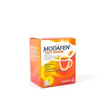 Modafen Hot Drink 650mg/110mg pulb. susp. orala N12
