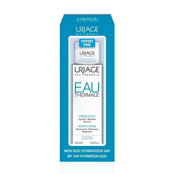 Uriage Set Hidratant (Cremă cu textură lejeră 40ml + Mască de noapte)