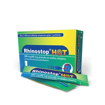 Rhinostop HOT 500mg/60mg gran.sol.orala N8