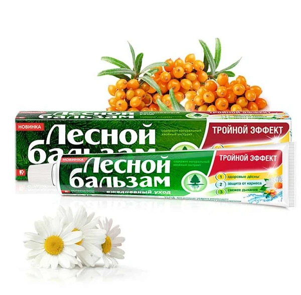 Pastă de dinți Lesnoi Balsam Mușețel, cătină 75ml