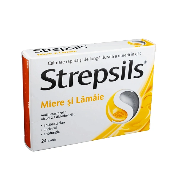 Strepsils Miere si lamaie pastile N12x2