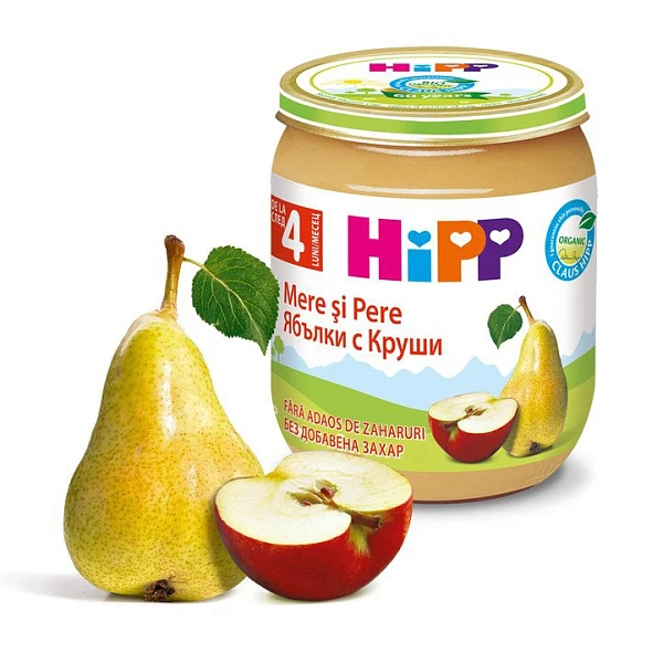 Hipp 4320 Pireu pere cu mere (4 luni) 125g