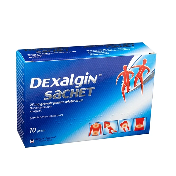 Dexalgin 25mg sachet gran./sol.orala N10 Dexalgin 25mg sachet gran./sol.orala N10