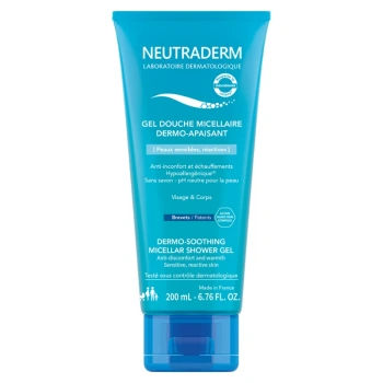 NEUTRADERM Dermo-soothing Gel de duș micelar pentru pielea sensibilă, reactiva, 200ml