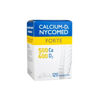 Calciu D3 Forte 500mg+400UI comp. mast. N120 (Nycomed) 