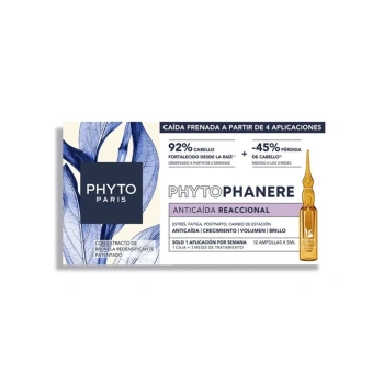 PHYTO Phanere Reactional Fiole anticădere pentru păr (femei) 12X5ml