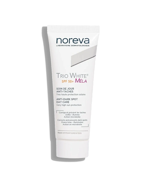 Noreva TRIO WHITE MELA JR Cremă depigmentantă de zi SPF50+, 40ml (P01966)