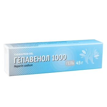 Hepavenol 1000UI/g 45g gel 
