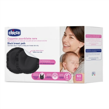 Chicco Tampoane pentru sân - negre, 0+, 60buc