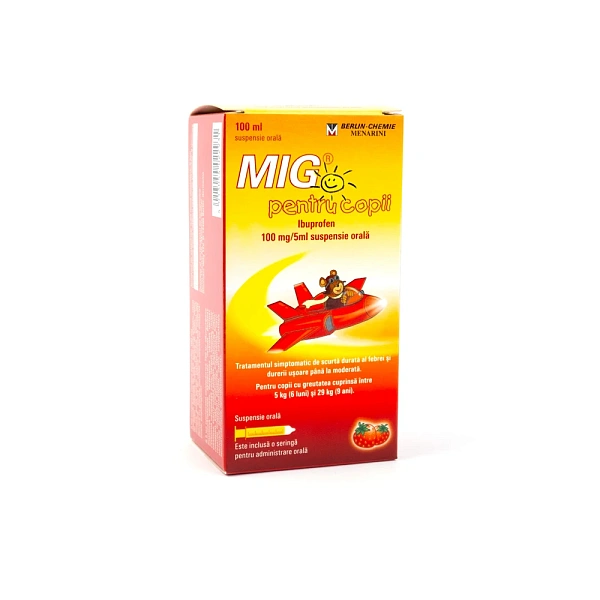 Mig p/u copii 20mg/ml 100ml susp. orala  Mig p/u copii 20mg/ml 100ml susp. orala