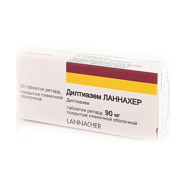 Diltiazem retard 90mg comp. N20 Diltiazem retard 90mg comp. N20