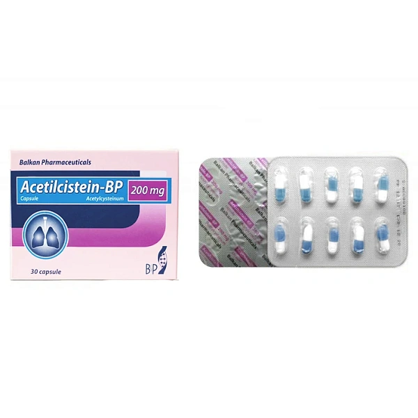 Acetilcistein 200mg caps. N10x3 Acetilcistein 200mg caps. N10x3