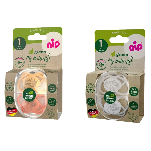 NIP My Butterfly Green F Suzetă silicon, mărimea 1 (0-6luni) N2