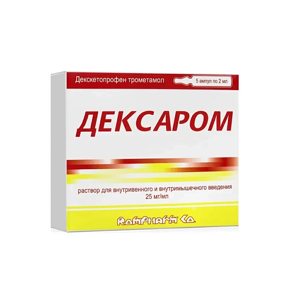 Dexarom 50mg/2ml sol.inj. conc. sol. perf. N5 Dexarom 50mg/2ml sol.inj. conc. sol. perf. N5