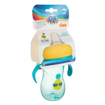 Canpol Baby 57/304 Cană de antrenament cu varf din silicon So Cool 270 ml