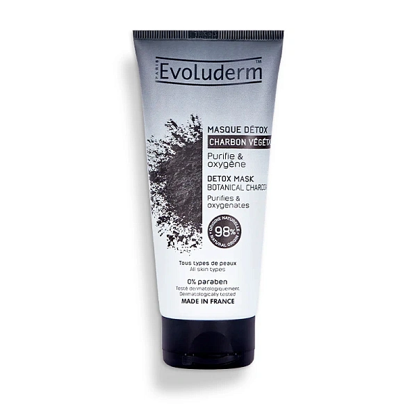 Evoluderm Masca de față cu Cărbune Detox, 100ml (18329) Evoluderm Masca de față cu Cărbune Detox, 100ml (18329)