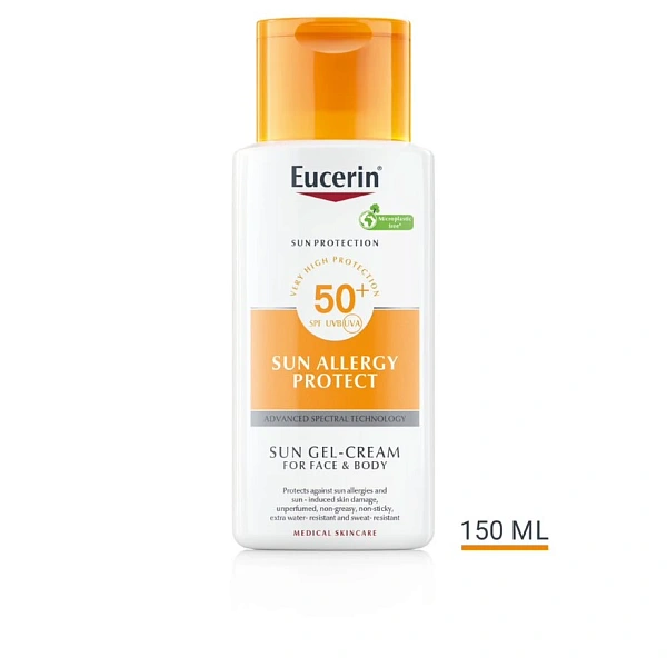 Eucerin Sun Allergy Protect Gel-cremă invizibilă SPF 50+ 150ml