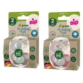NIP My Butterfly Night Green F Suzetă silicon, mărimea 2 (5-18luni) N2