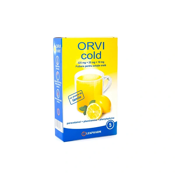 ORVI cold 325mg+20mg+10mg pulb.sol. orala 10g N5 (Lamie)
