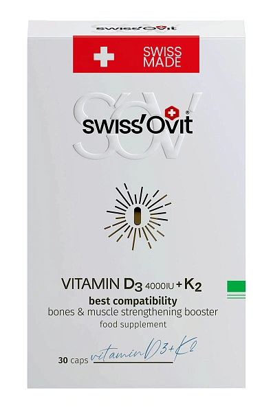 SwissOvit Vitamina D3 4000IU + K2 N30 (Forans)