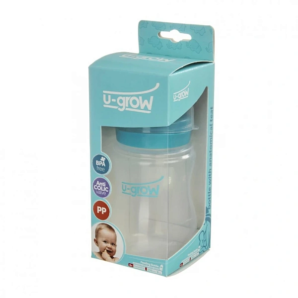 U-Grow Biberon cu Gat Larg 250ml UFB-250WN  U-Grow Biberon cu Gat Larg 250ml UFB-250WN