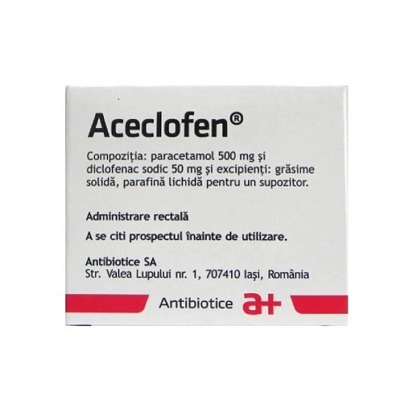 Aceclofen 500mg/50mg sup. N6x1