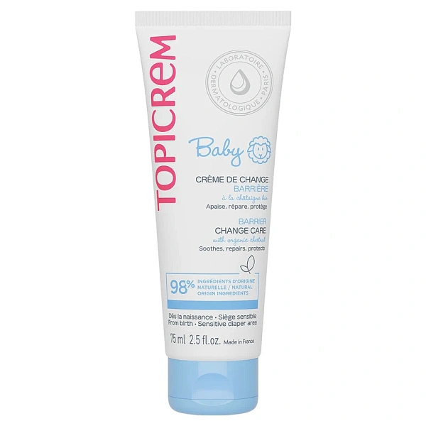 Topicrem Baby Cremă protectoare sub scutec 0+, 75ml