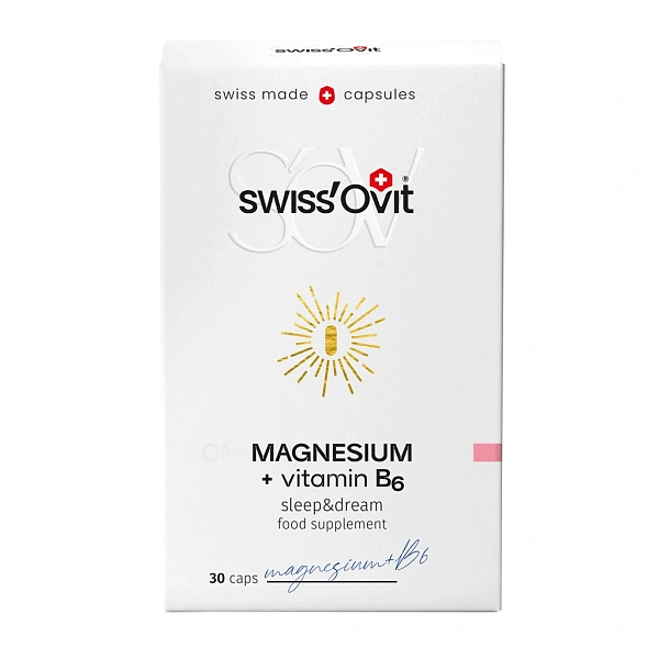 SwissOvit Magneziu + Vitamina B6 caps. N30