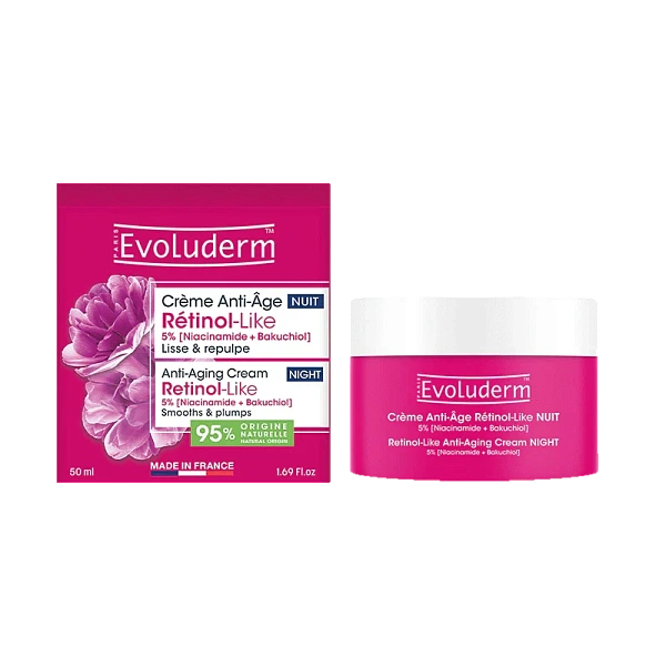 Evoluderm Retinol-Like Cremă anti-îmbătrânire de noapte 50ml