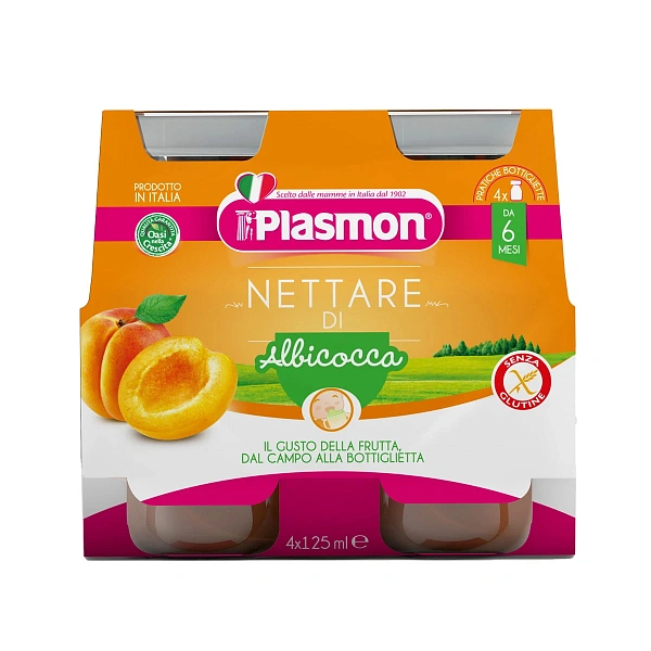 Plasmon Suc cu caise 4x125ml Plasmon Suc cu caise 4x125ml