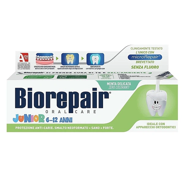 Biorepair pastă de dinți Junior pentru copii cu gust de Mentă 75ml (6-12ani) (GA1297700)