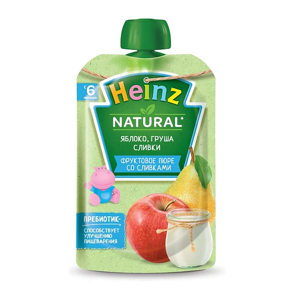 Heinz Pireu măr,pere cu smantana dulce 90g