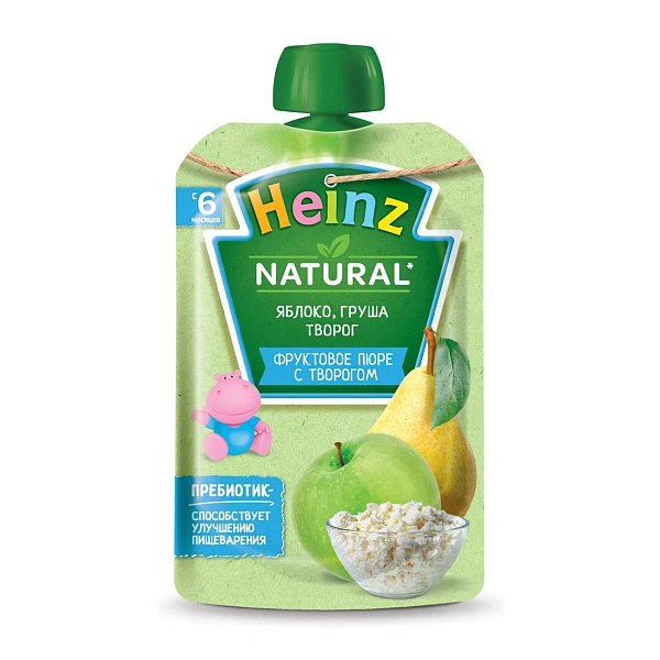 Heinz Pireu mere,pere cu brinza dulce, 90g