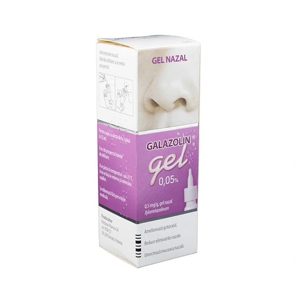 Galazolin 0,05% 0,5mg/g 10g gel naz. 