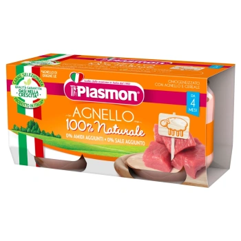 Plasmon Piure omogenizat cu carne din miel, +4 luni, 2x80g