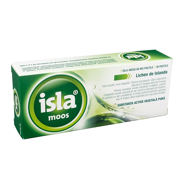Isla Moos herbal lozenges 80mg pastile N30 
