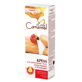 Lady Caramel Cremă depilatoare zona bichini Vanilie 100ml