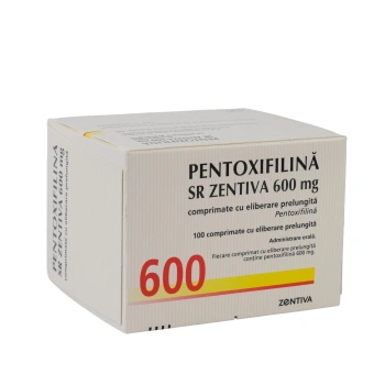 Pentoxifilin SR 600mg comp. film. N10x10 (Zentiva)