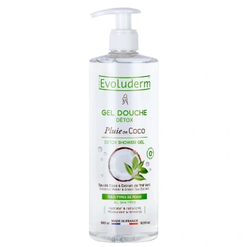 Evoluderm Gel de duș Detox cu extract de Cocos si Ceai Verde 500ml